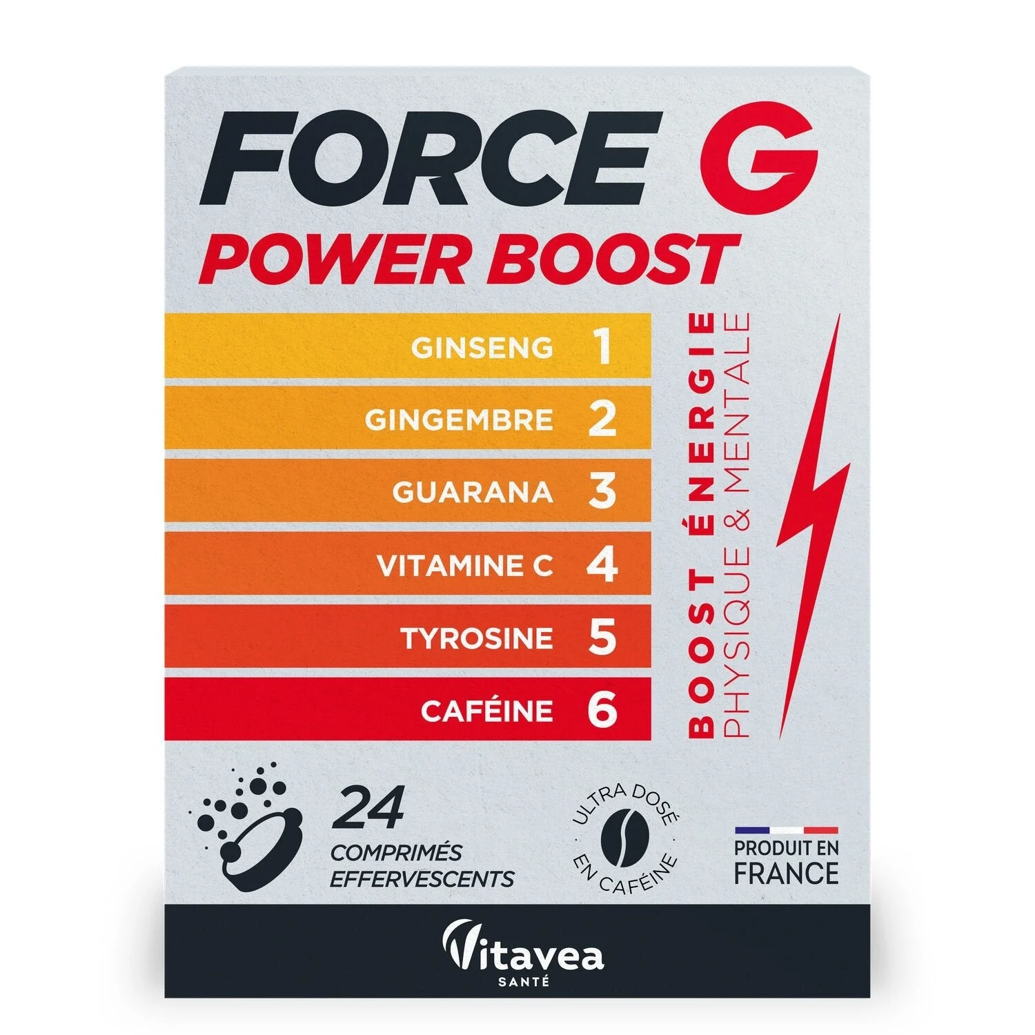 Vitavea Salute Forza G Power Boost Ginseng Zenzero Guaranà 24 compresse Effervescenti