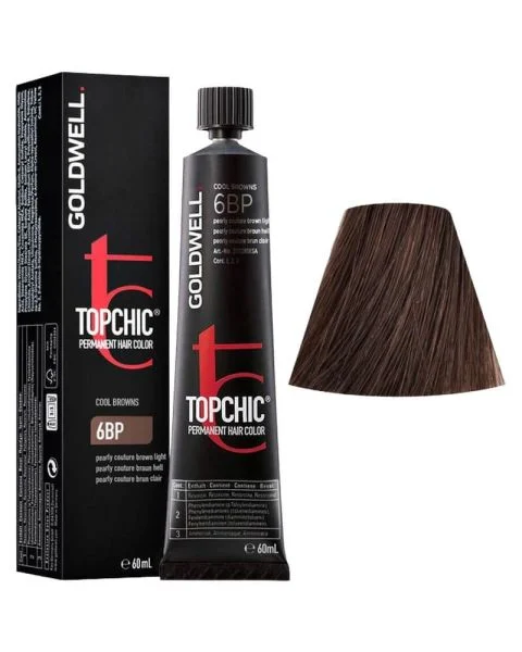 Goldwell Topchic Hair Color 6BP Pearly Couture Brown Light