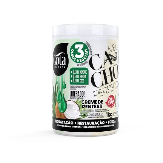 Gota Dourada Crema Peinar Rizos Perfectos 3 Aceites Vegetales 1kg