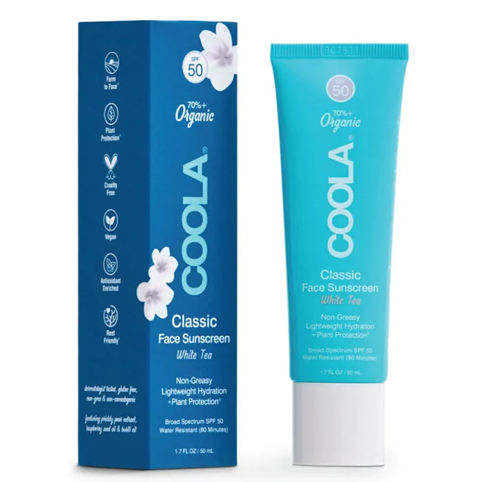 Coola Classic Face Lozione Solare Organica White Tea Spf50 50ml