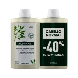 Klorane Champú Leche Avena 2x400ml
