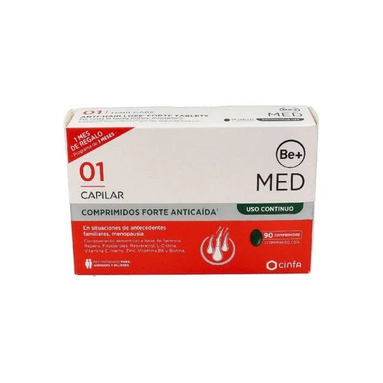 Be+ Anticaida Capilar Uso Continuo Forte 90comp