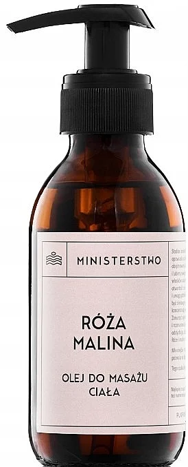 Olio da massaggio per il corpo "Rosa-lampone"