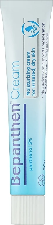 Crema per la pelle irritata e secca con pantenolo 5%