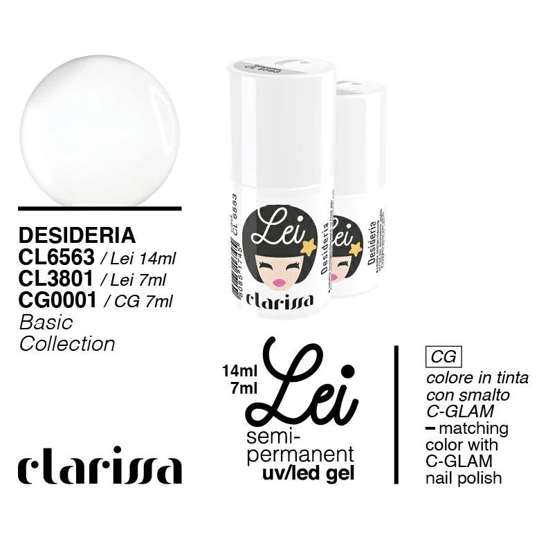 CLARISSA SMALTO SEMIPERMANENTE LEI DESIDERIA 7ML CL 3801