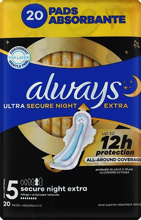 Assorbenti igienici, misura 5, 20 pz.