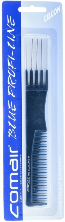 Pettine N°102 "Blue Profi Line" con divisore a forchetta, 19,5 cm