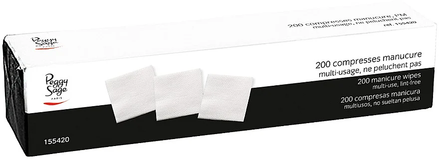 Salviette in cotone senza lanugine per manicure, 200 pezzi