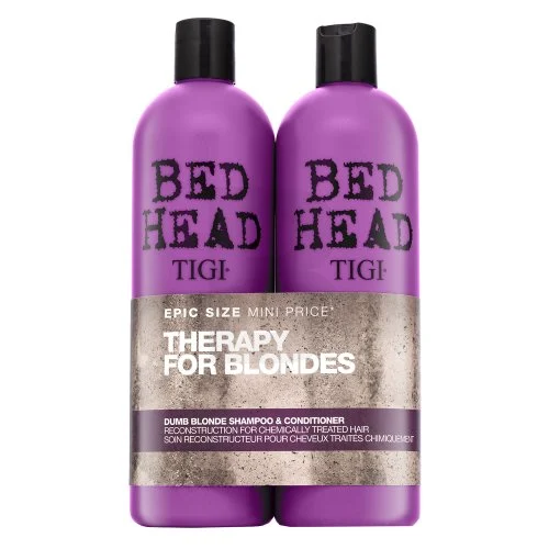 TIGI Bed Head Dumb Blonde Shampoo & balsamo 750 ml + 750 ml