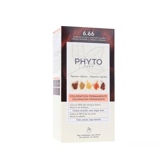 Phyto Phytocolor Kit Coloración 6.66 Castaño Claro Cereza Intens