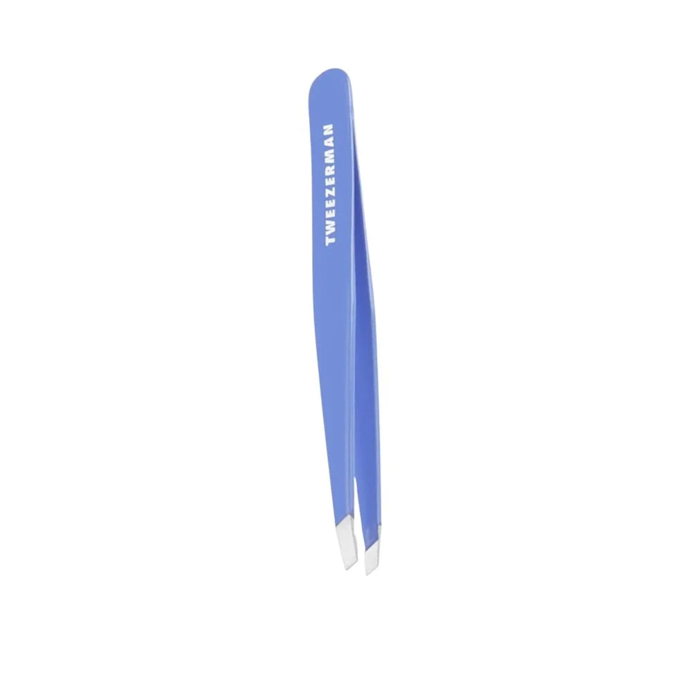 Tweezerman Studio Collection Stainless pinzetta in acciaio con estremità oblique Lapis Blue