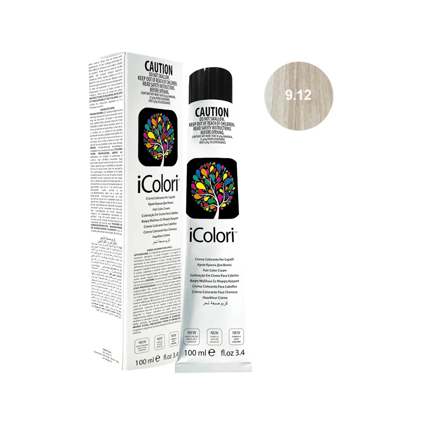 Icolori color biondo chiarissimo moon ice 9.12