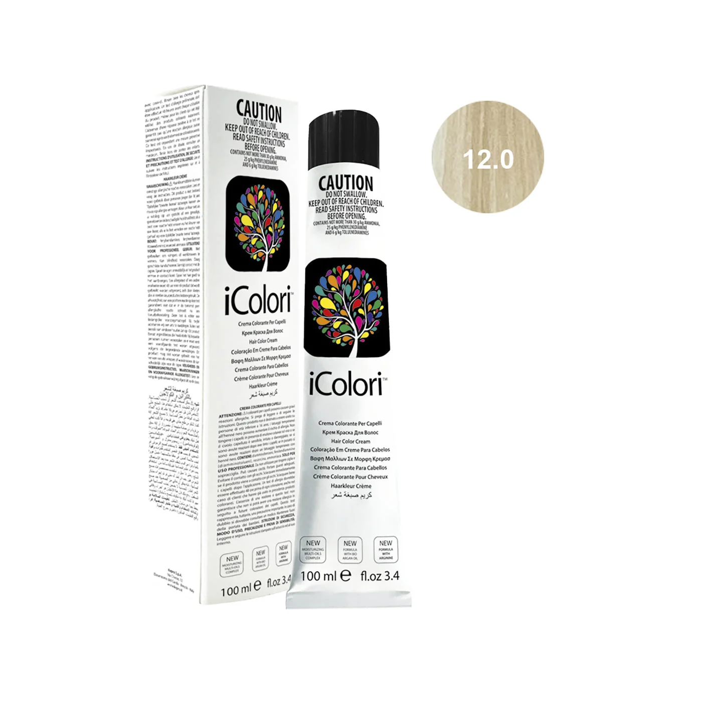 Icolori color biondo nat. super extra platino n.12.0