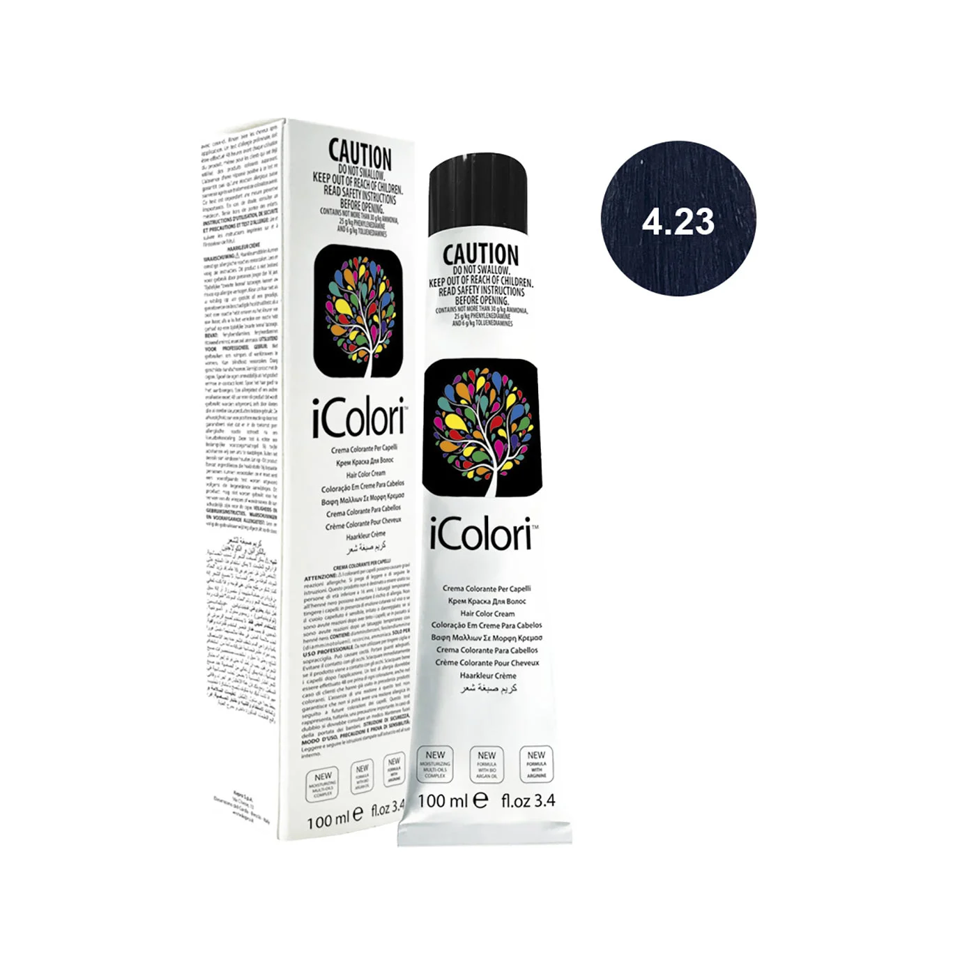 Icolori color castano tabacco n.4.23