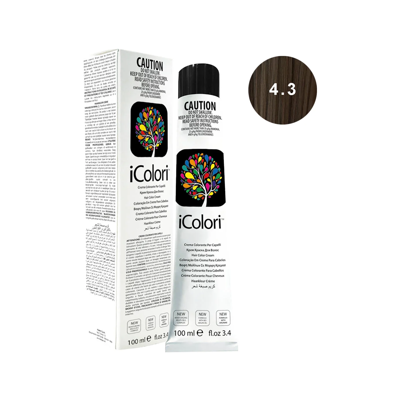 Icolori color castano dorato n.4.3