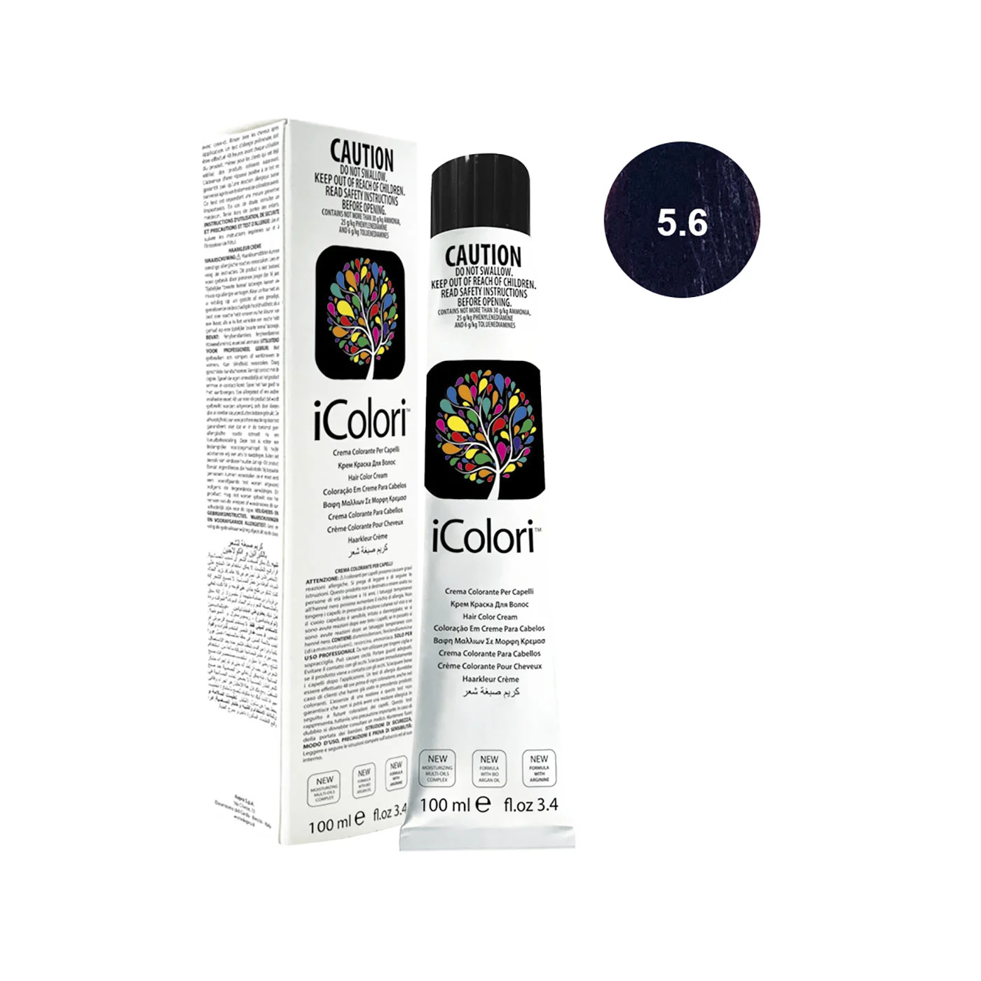 Icolori color castano chiaro rosso n.5.6