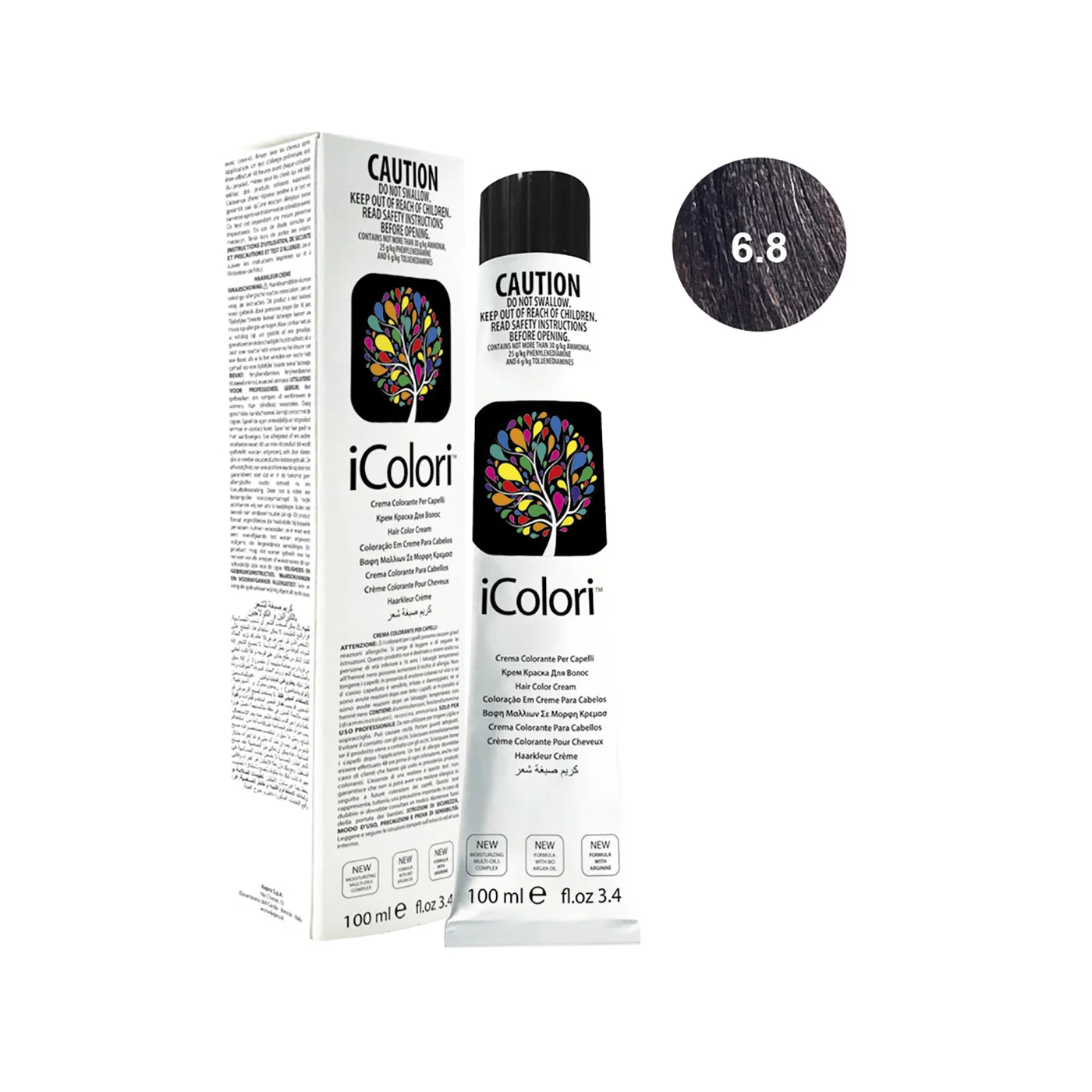 Icolori color biondo scuro cioccolato n.6.8