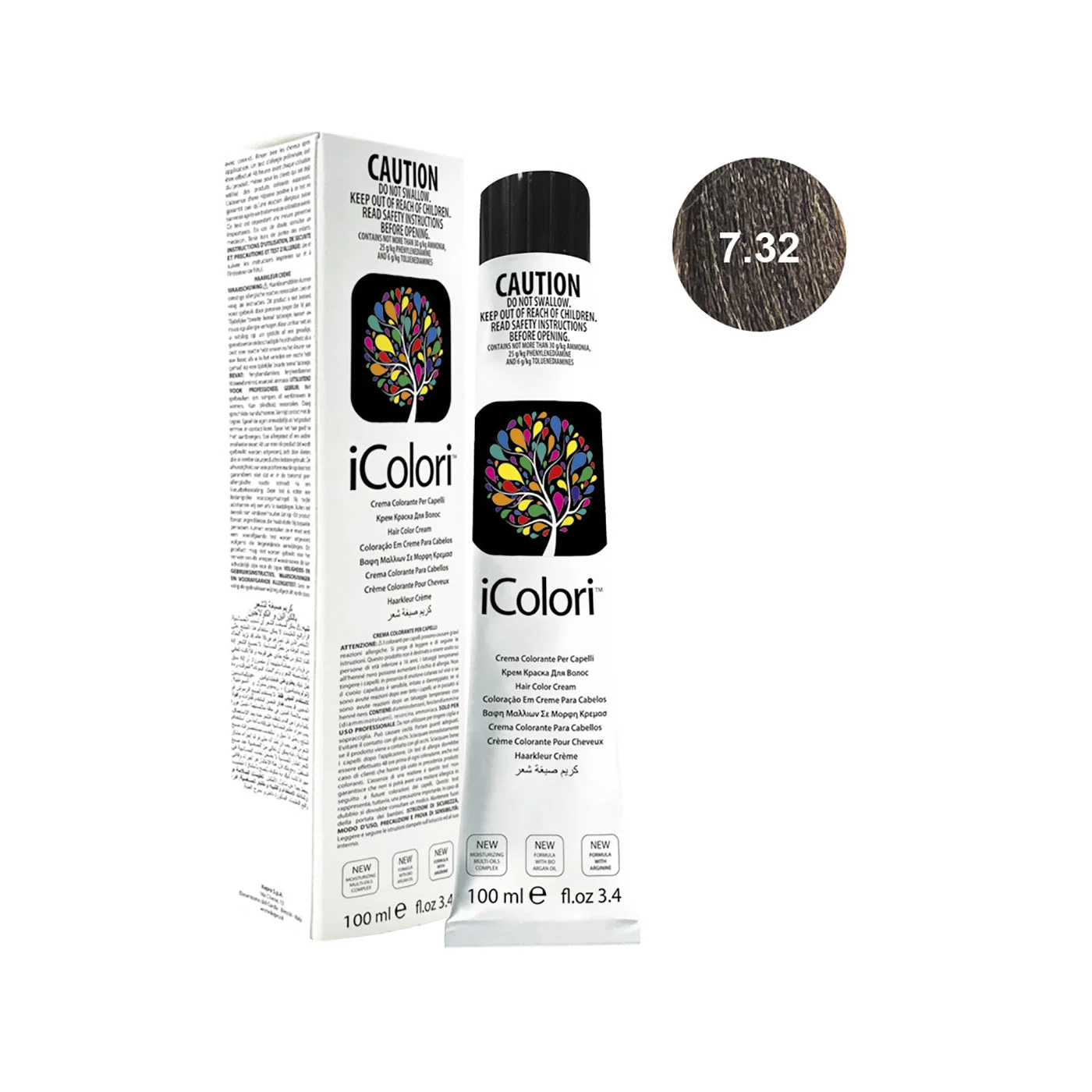 Icolori color biondo beige n.7.32