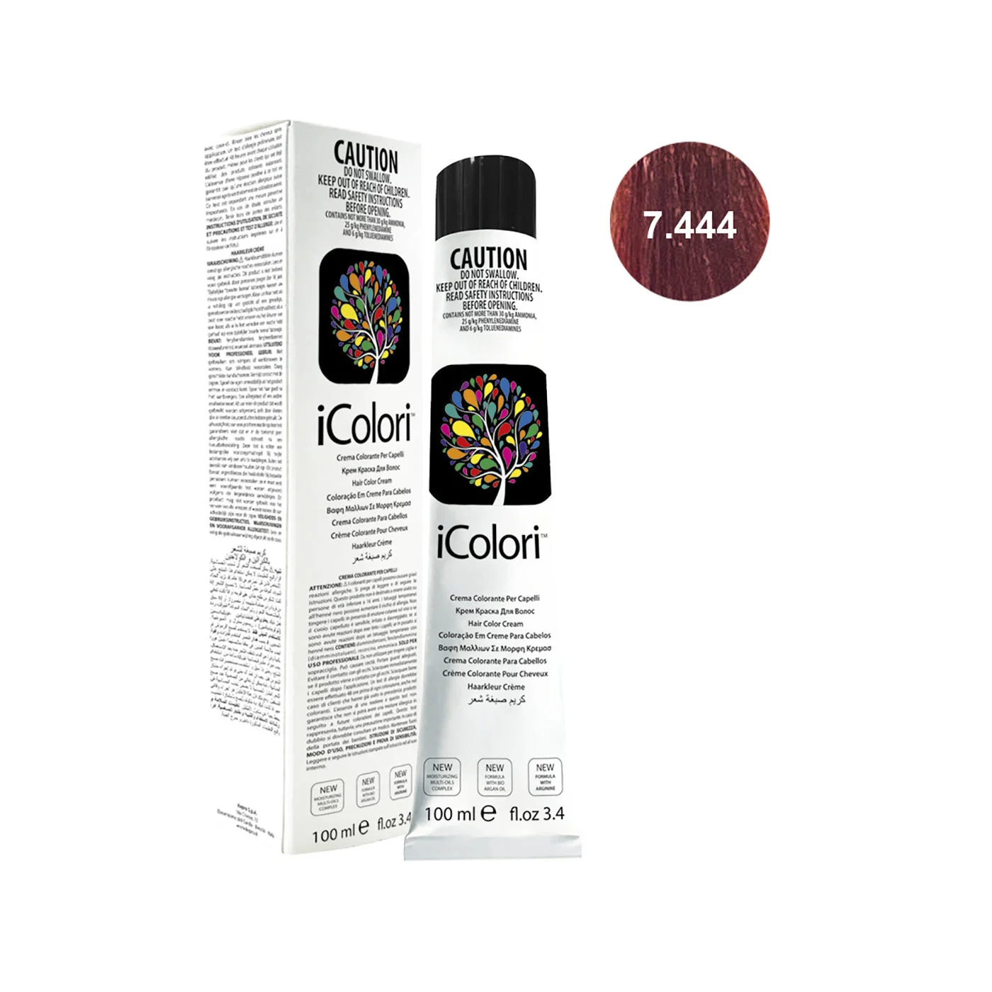 Icolori color biondo rame extra intenso n.7.444
