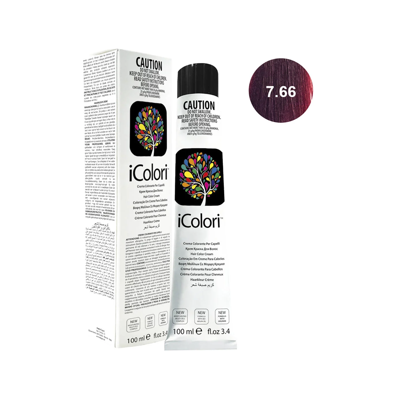 Icolori color biondo rosso intenso n.7.66