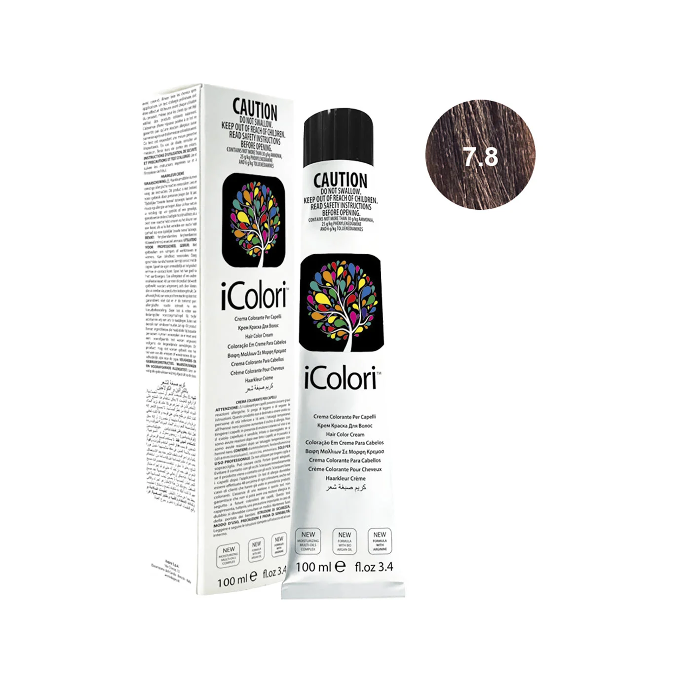 Icolori color biondo cioccolato 7.8
