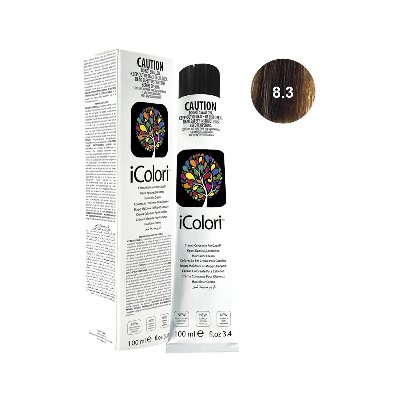 Icolori color biondo chiaro dorato n.8.3
