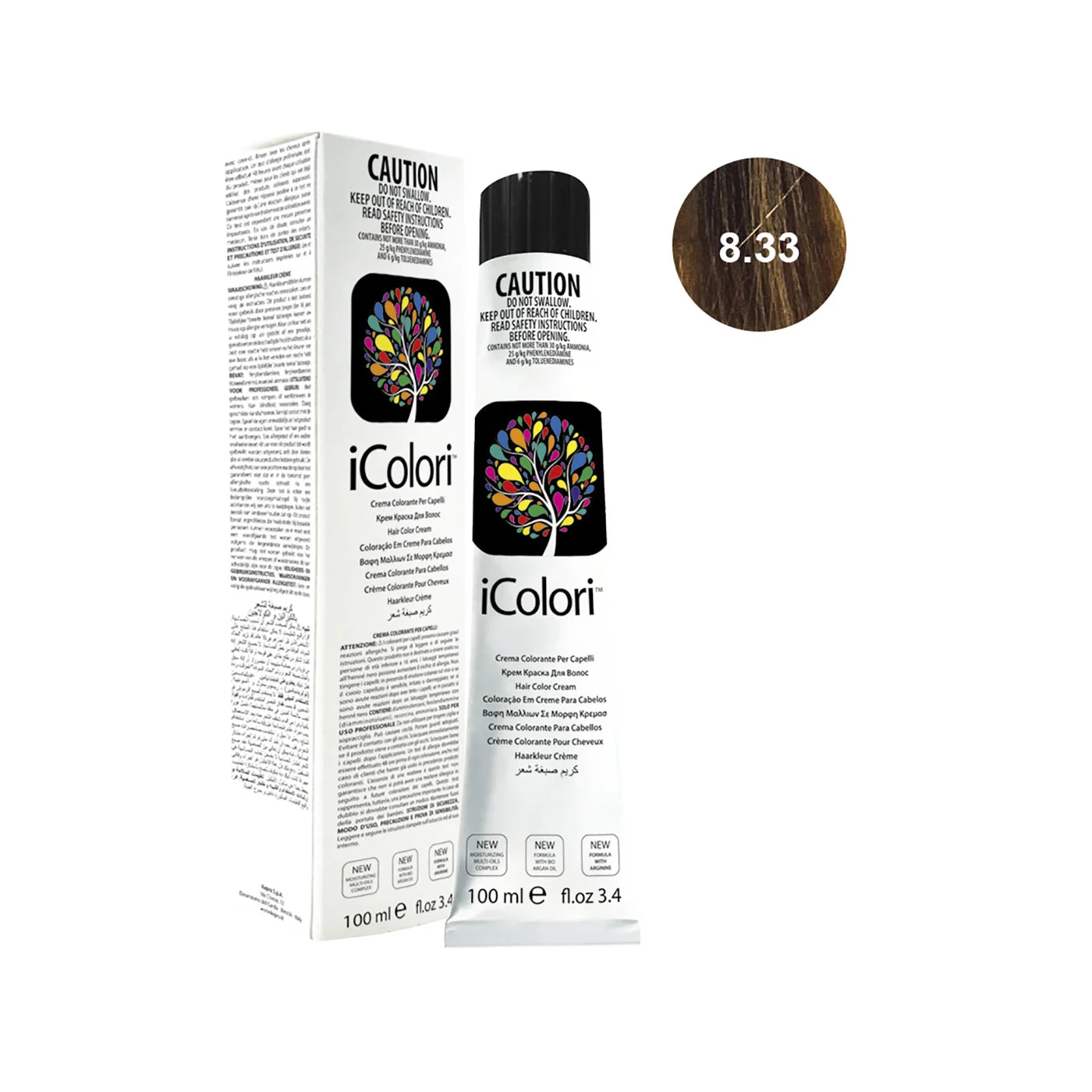 Icolori color biondo chiaro dorato intenso n.8.33