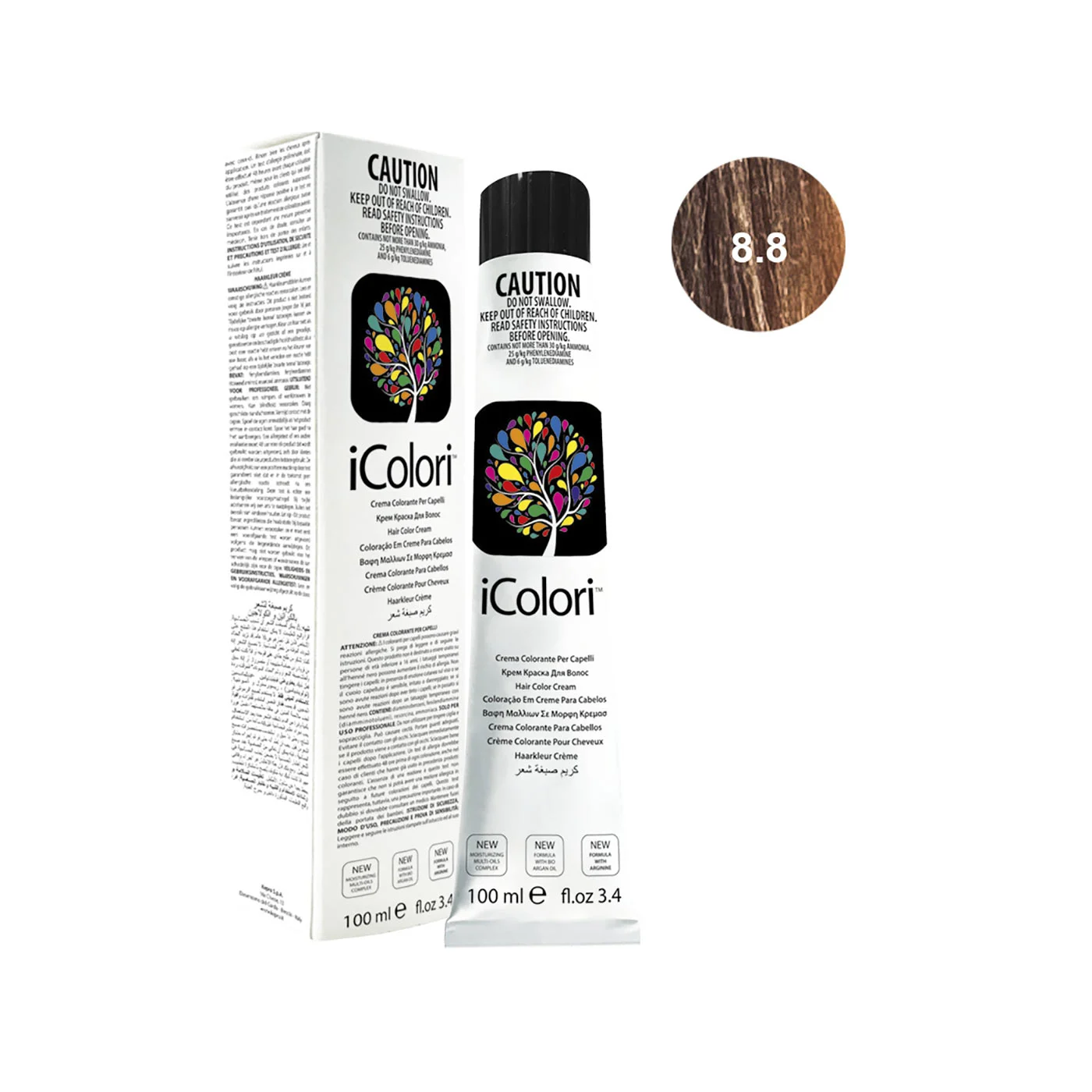 Icolori color biondo chiaro cioccolato n.8.8