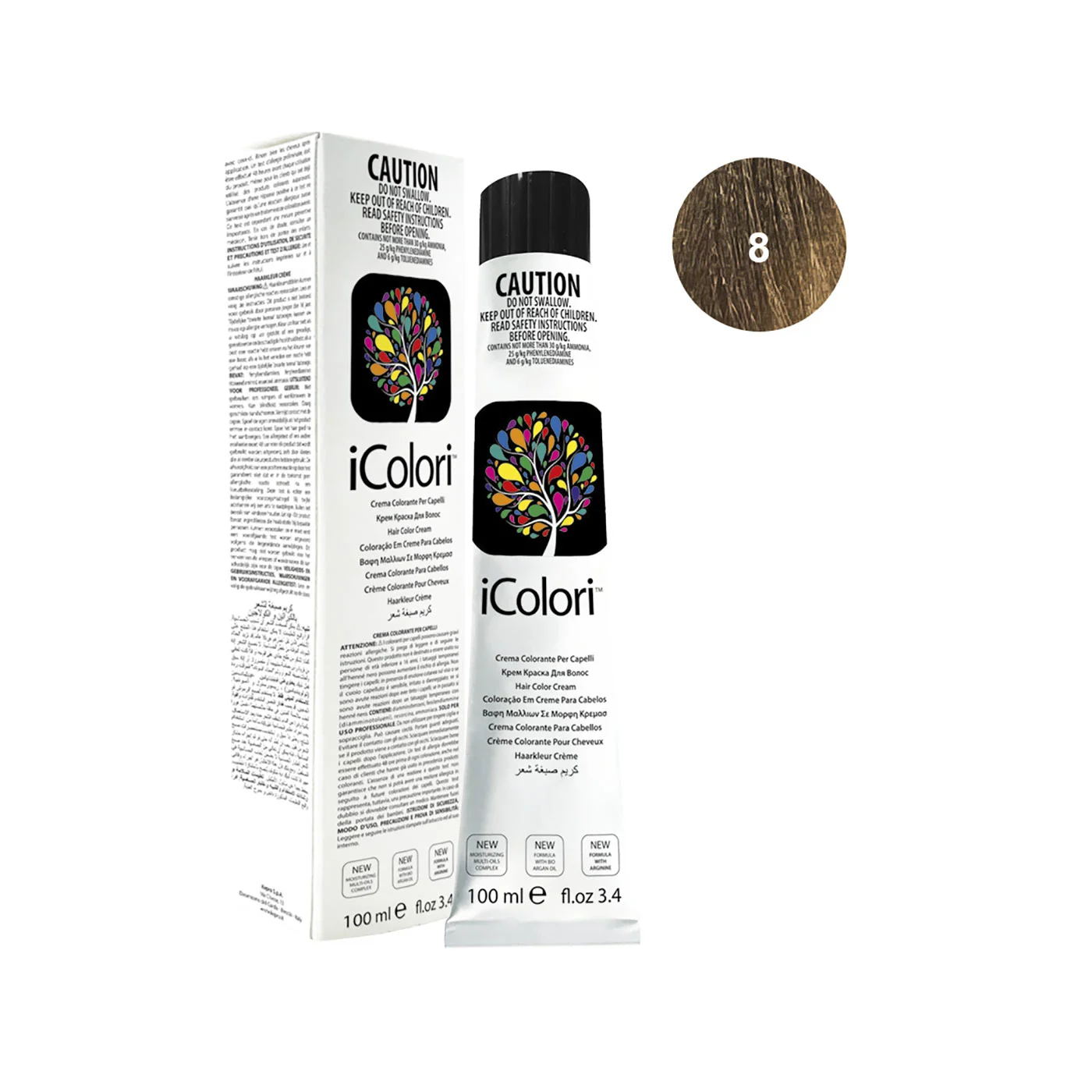 Icolori color biondo chiaro n.8