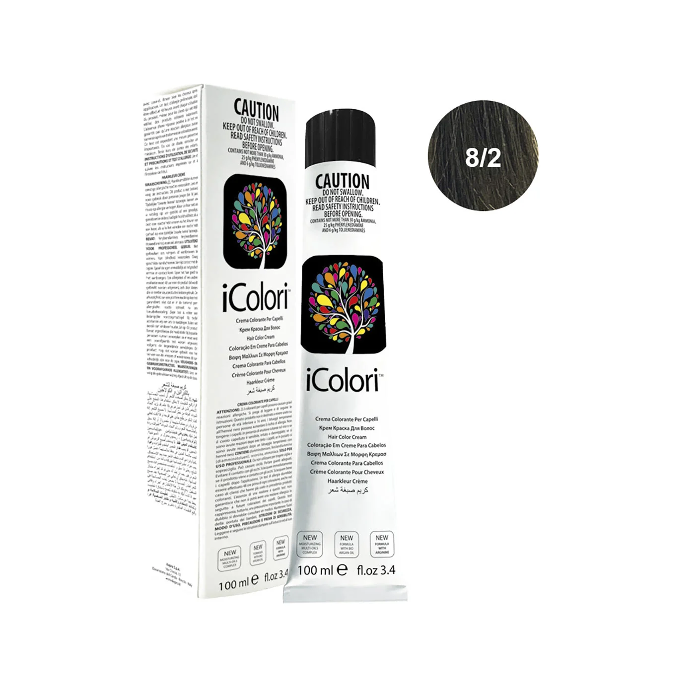 Icolori color biondo chiaro matt n.8/2