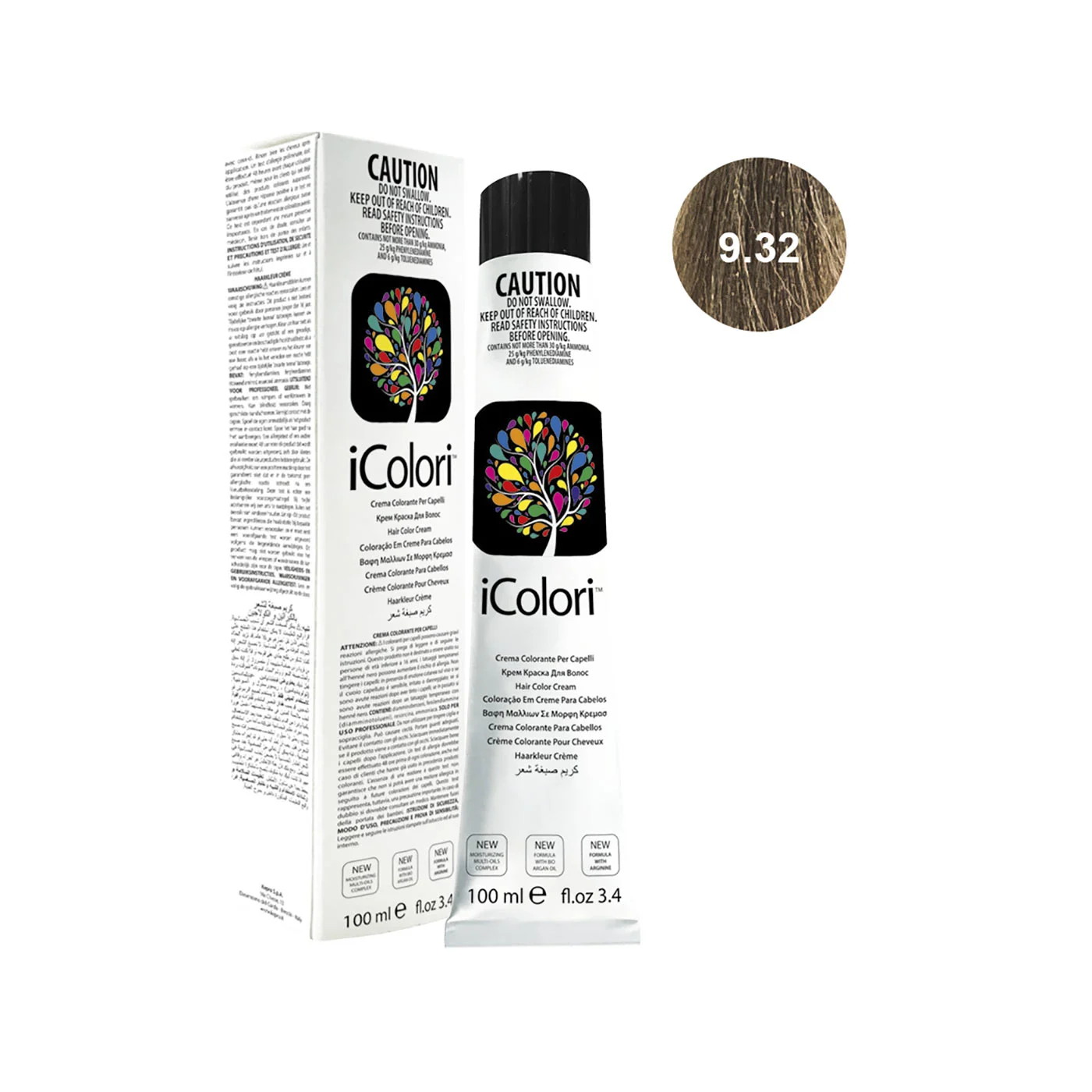 Icolori color biondo chiarissimo beige 9.32