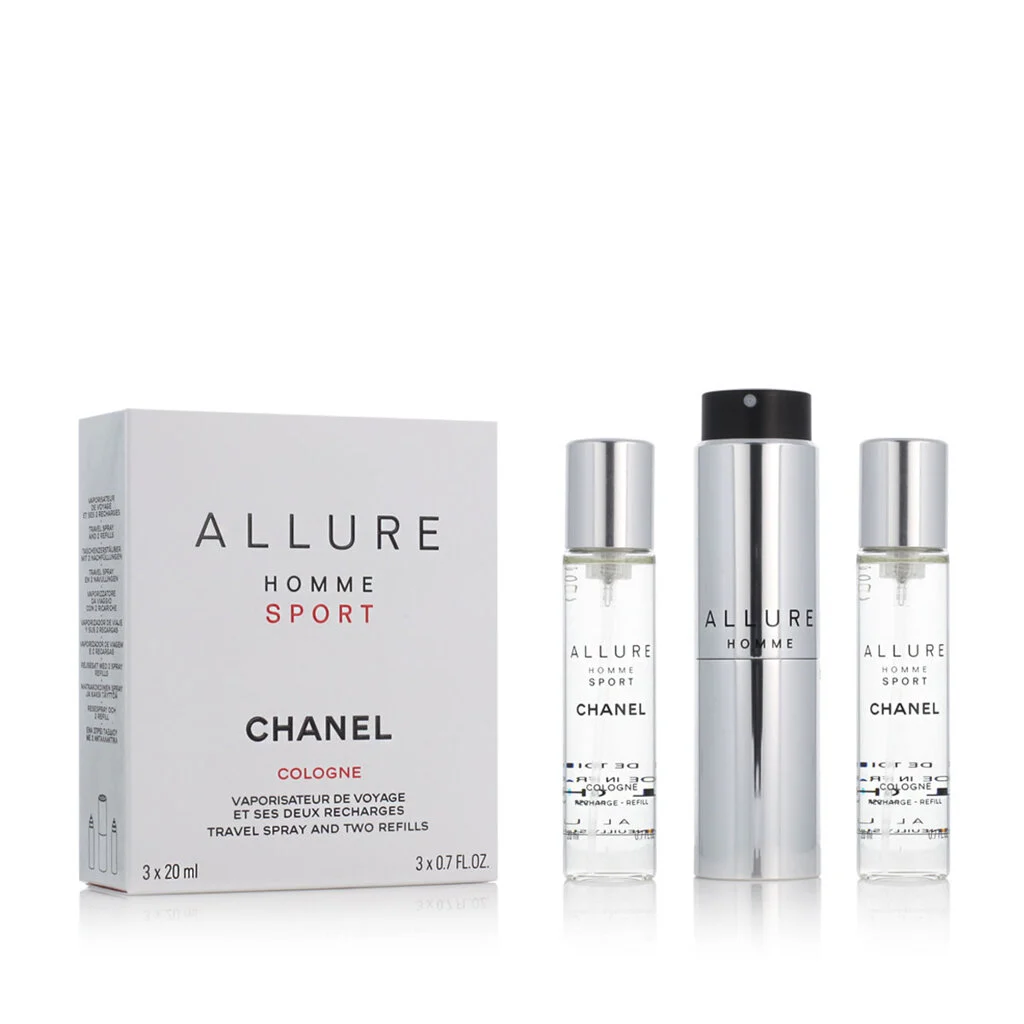 Chanel Allure Homme Sport EDC ricaricabile 20 ml + EDC ricarica 2 x 20 ml