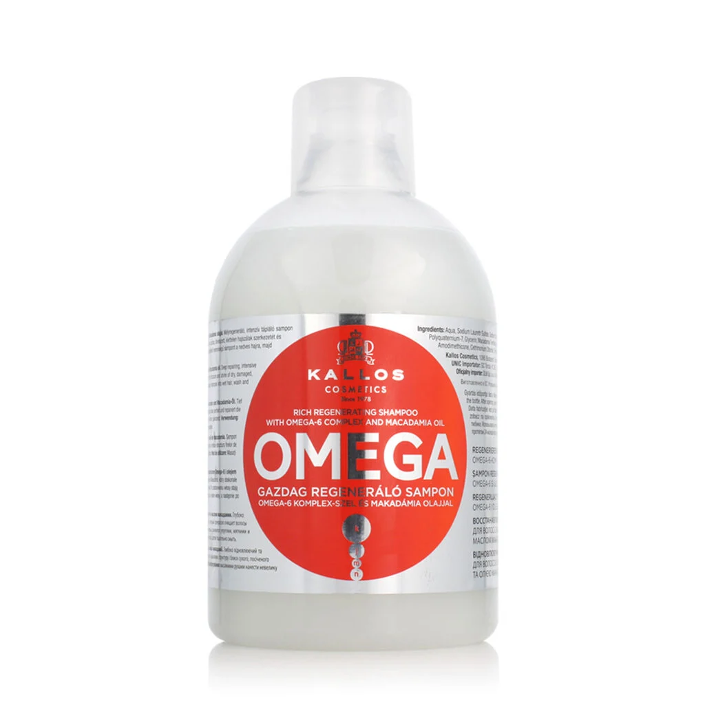 Kallos Omega Hair Shampoo With Omega-6 Complex And Macadamia Oil 1000 ml