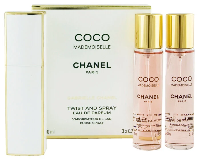 Chanel Coco Mademoiselle EDPr ricaricabile 20 ml + EDP ricarica 2 x 20 ml (donna)