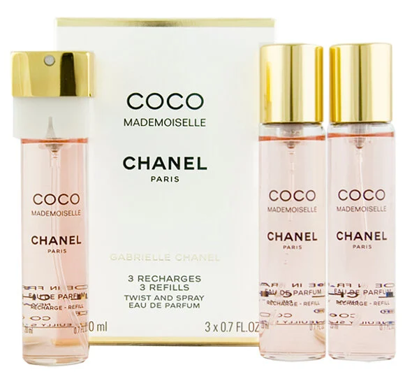 Chanel Coco Mademoiselle EDP 2 x 20 ml + EDP ricarica atomizzatore 20 ml W
