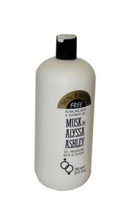 Alyssa Ashley Musk Bubbling Bath & Shower Gel 750 ml UNISEX