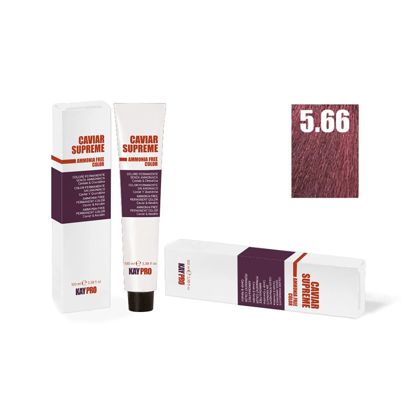 Caviar supreme castano chiaro rosso intenso 5.66