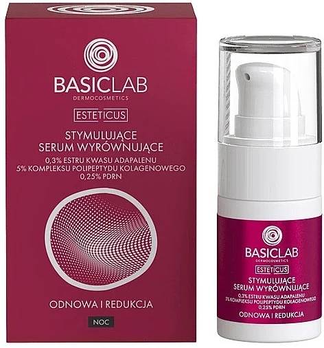 Siero viso stimolante e bilanciante con 0,3% di estere di acido adapalenico