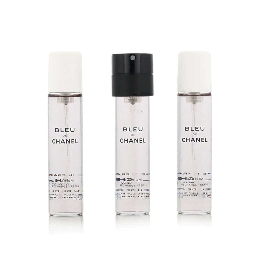 Chanel Bleu de Chanel Parfum ricarica con atomizzatore 20 ml + Parfum ricarica 2 x 20 ml