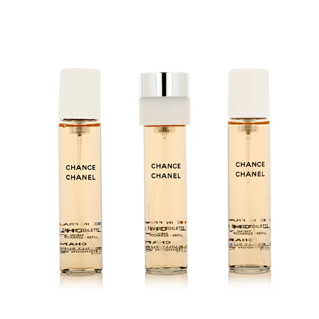 Chanel Chance EDT Ricarica 2 x 20 ml + EDT ricarica con vaporizzatore 20 ml (donna)