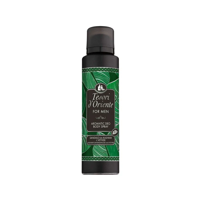 Tesori d'oriente Deodorante Spray 48h Per Uomo Sandalo E Vetiver 150 ml