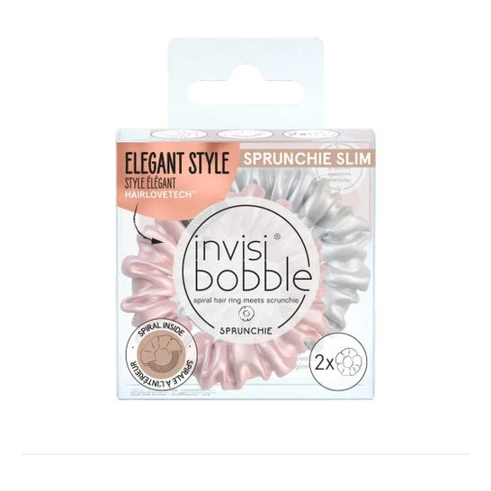 Invisibobble Sprunchie Slim Bella Chrome 2 Unidades