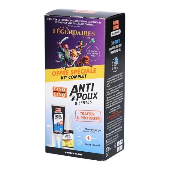 Cinq Sur Cinq Kit Completo Anti-Piojos & Liendres