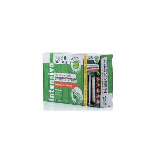 Real Natura Kit Pro-Keda Forte 12x15ml + Shampoo 100ml