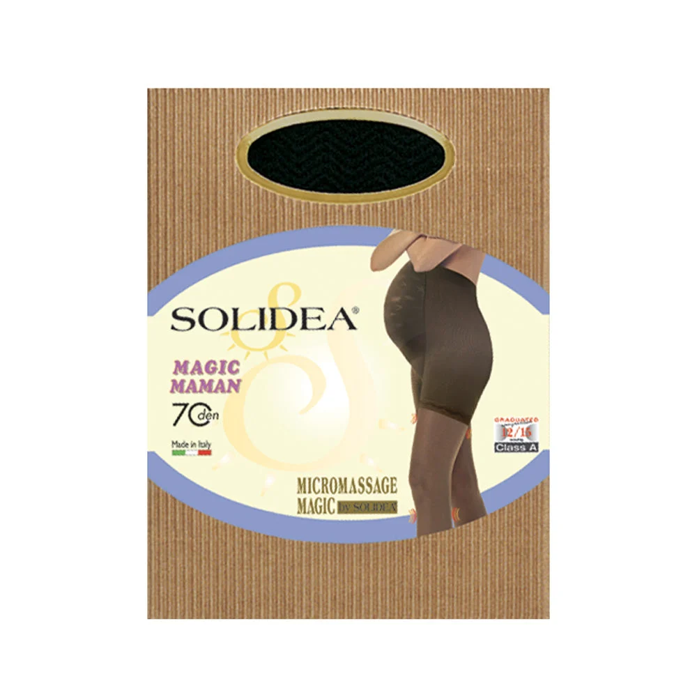 Solidea Magic Maman 70 Den Collant Anatomici Compressione 12 15mmHg 4XL Nero