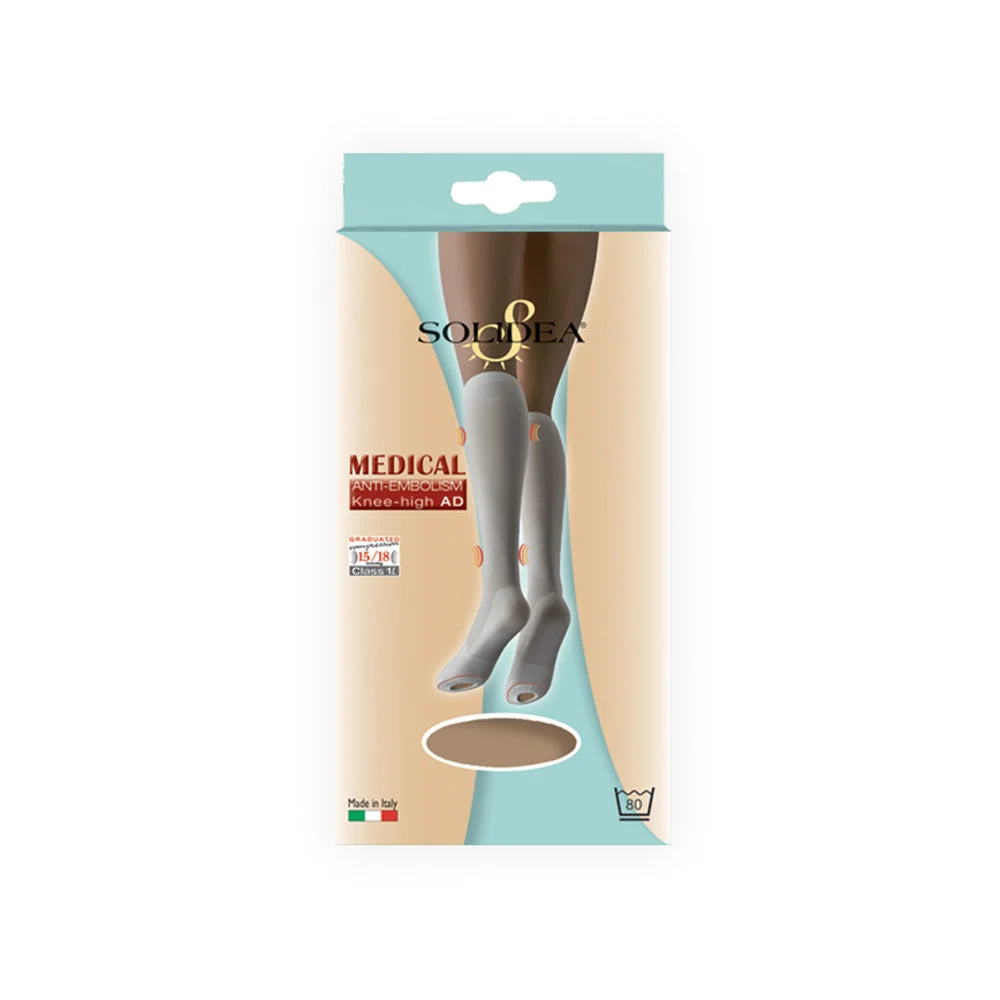 Solidea Medical Anti Embolism Knee High AD Gambaletti Antitrombo Ccl1 S Bianco