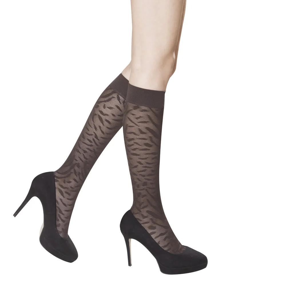 Solidea Savannah Lace 70 Knee High Gambaletti 10 15mmHg 1S Moka