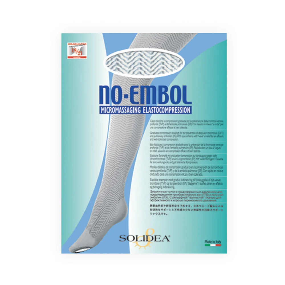 Solidea No Embol Ccl1 Calze Elastiche antitrombo 18 21mmHg 2M Bianco