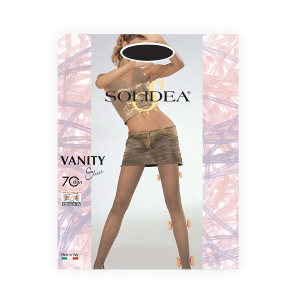 Solidea Vanity 70 Sheer Velati Vita Bassa 12 15mmHg 2M Nero