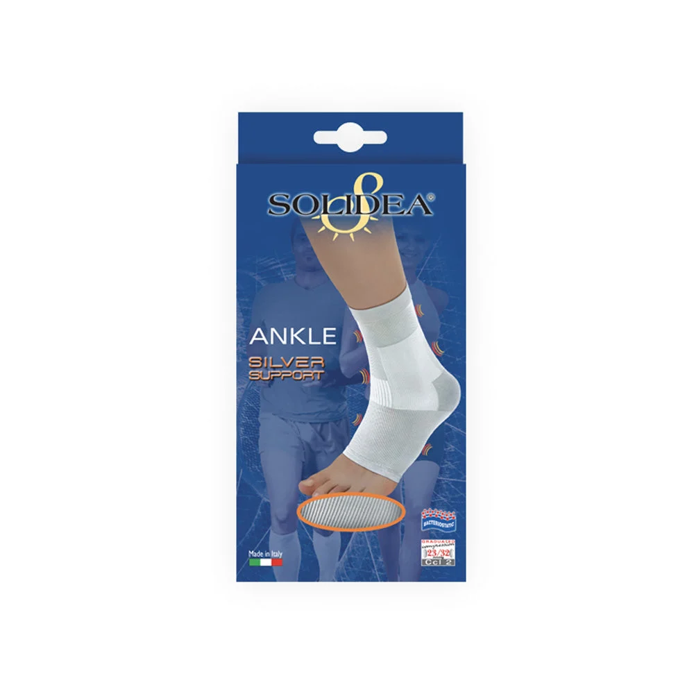Solidea Silver Support Ankle Ccl2 Cavigliera Compressione 23 32mmHg XL Camel